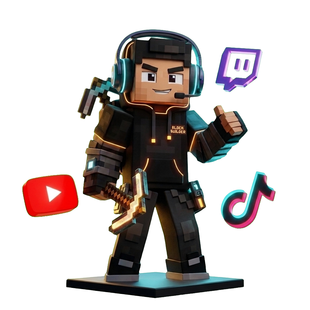 Minecraft Creator 3D - YouTube, Twitch, TikTok